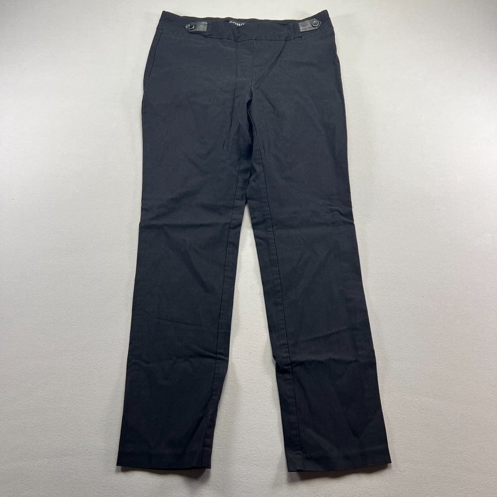 Soho Apparel Dress Pants Womens Petite Medium Black Stretch Business Office Wear